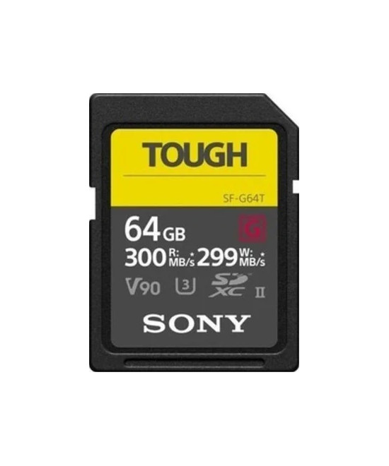 64GB SDXC Tough UHS II U3 R300MB/s W299MB/s 4k V90 IPX68