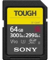 64GB SDXC Tough UHS II U3 R300MB/s W299MB/s 4k V90 IPX68