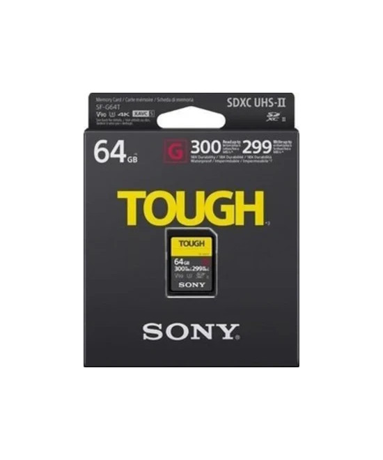 64GB SDXC Tough UHS II U3 R300MB/s W299MB/s 4k V90 IPX68