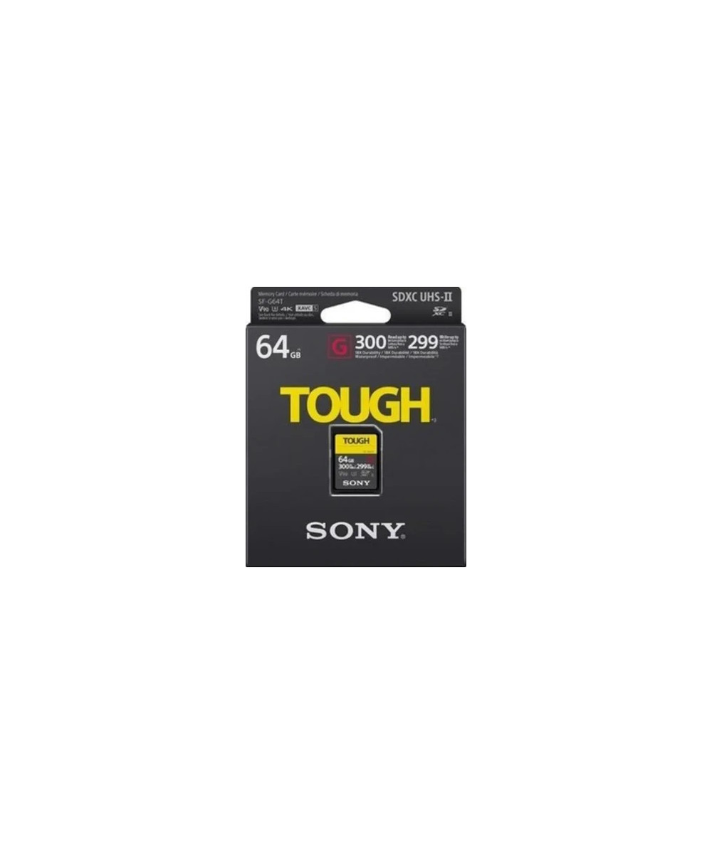 64GB SDXC Tough UHS II U3 R300MB/s W299MB/s 4k V90 IPX68