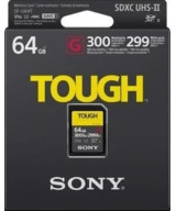 64GB SDXC Tough UHS II U3 R300MB/s W299MB/s 4k V90 IPX68