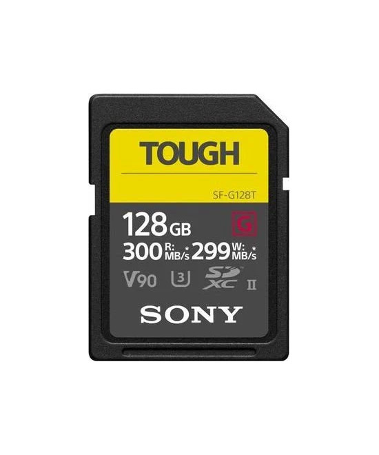 128GB SDXC Tough UHS II U3 R300MB/s W299MB/s 4k V90 IPX68