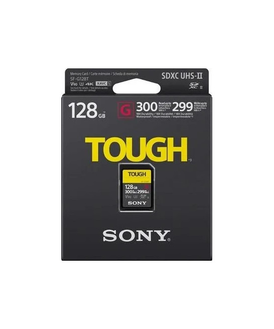 128GB SDXC Tough UHS II U3 R300MB/s W299MB/s 4k V90 IPX68