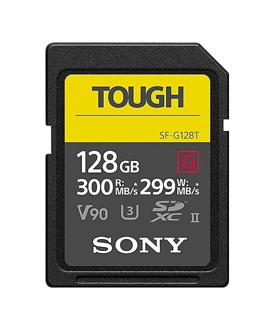 128GB SDXC Tough UHS II U3 R300MB/s W299MB/s 4k V90 IPX68