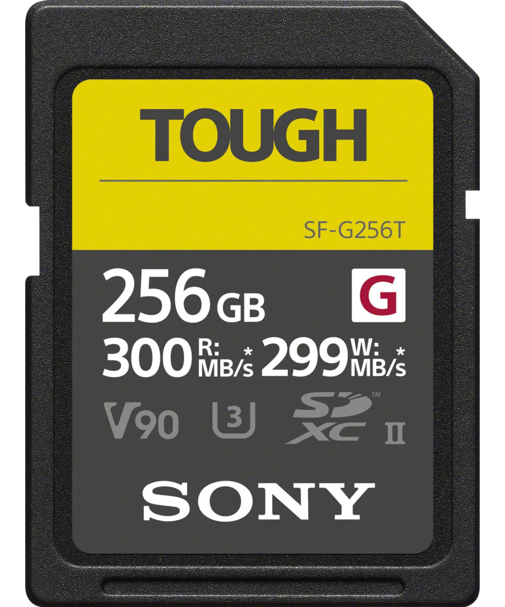256GB SDXC Tough UHS II U3 R300MB/s W299MB/s 4k V90 IPX68