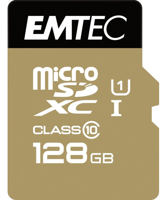 128GB Micro SDXC CL.10 Gold Plus U1 + adattatore