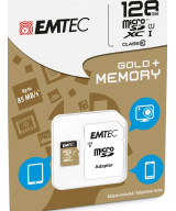 128GB Micro SDXC CL.10 Gold Plus U1 + adattatore