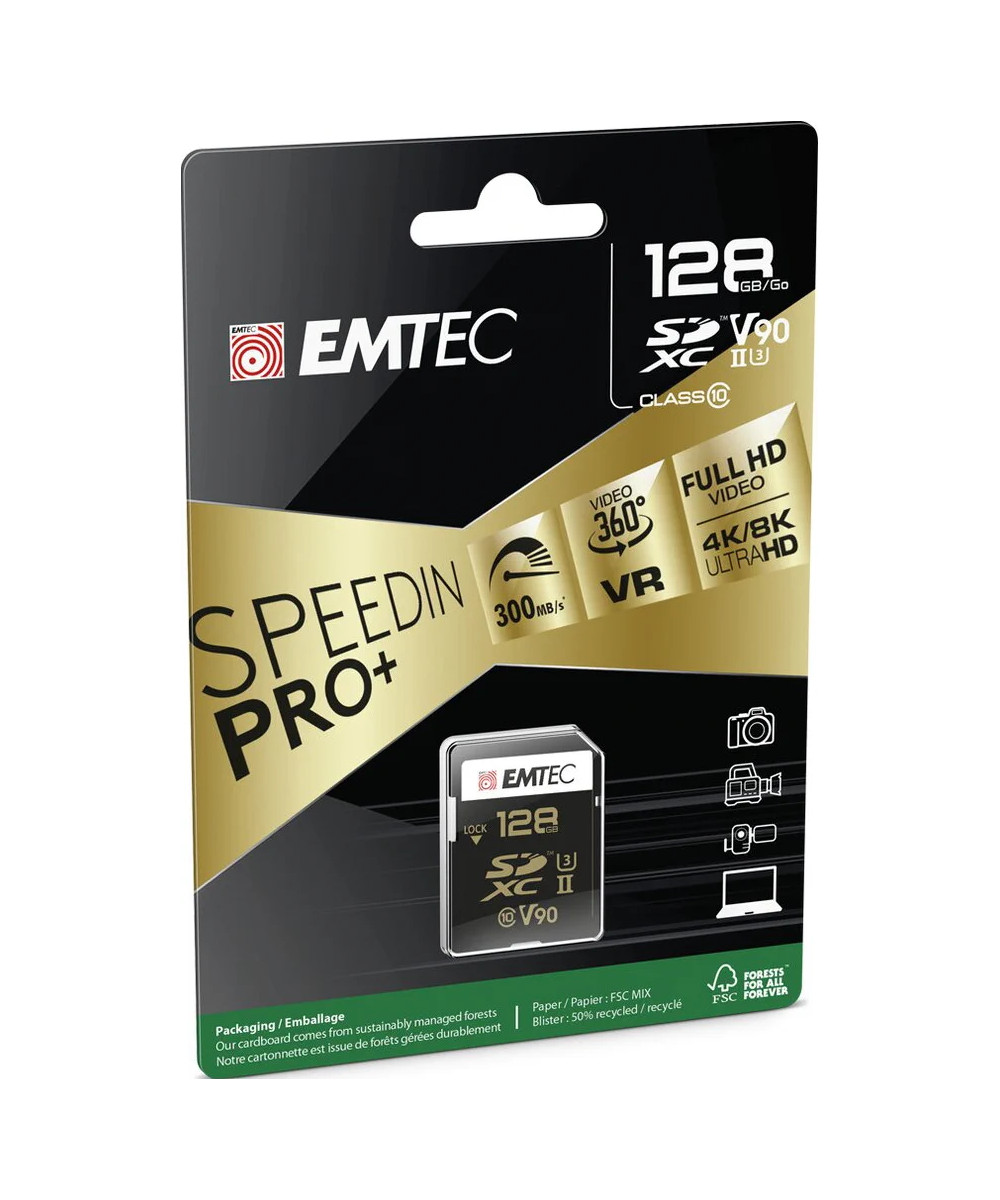 SpeedIN Pro+ 128 GB SDXC UHS-II Classe 10 V90 U3