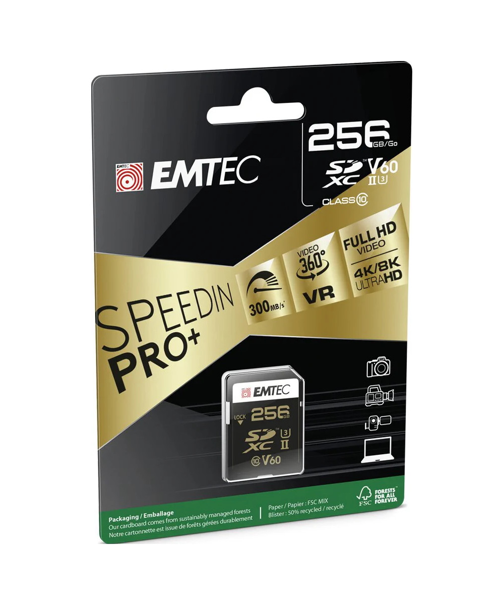 ECMSD256GUHS2V60 memoria flash 256 GB SDXC UHS-II Classe 2