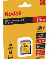 16GB SDHC UHS-I Classe 10