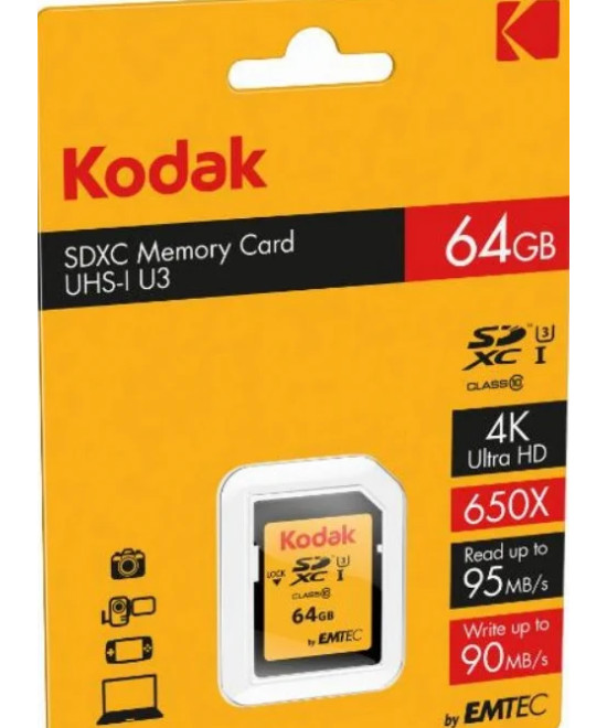 SDXC 64GB ULTRA PERFORMANCE Classe 10 UHS-I U3 V30 A1