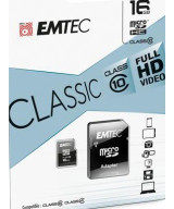 16GB MICRO SDHC Classe 10 CLASSIC 20MB/12MB CON ADATTATORE