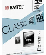 32GB  MICRO SDHC Classe 10 CLASSIC 20MB/12MB CON ADATTATORE