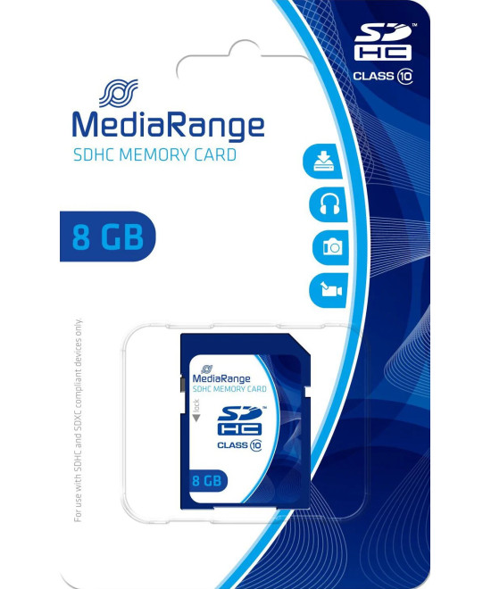 MediaRange MR962 8 GB SDHC Classe 10