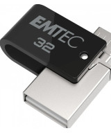 T260B USB 32 GB USB A / Micro-USB 2.0 Nero, Acciaio inossidabile