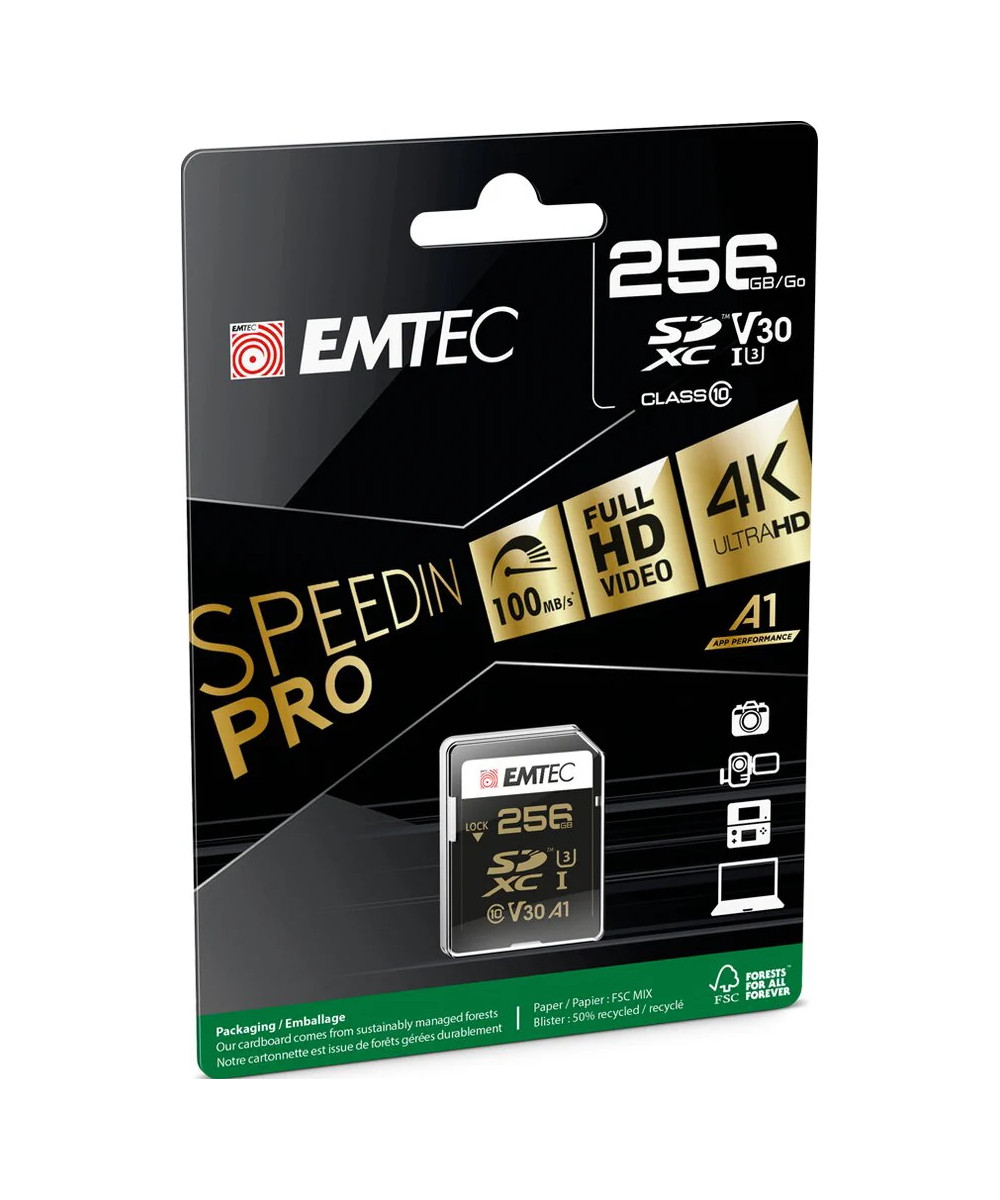 256 GB SDXC UHS-I Classe 10 V30