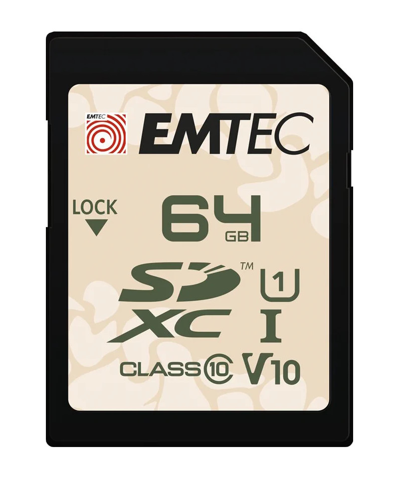 SD Outdoor 64GB Classe 10 UHS-I V10 U1 IP6X IPX7