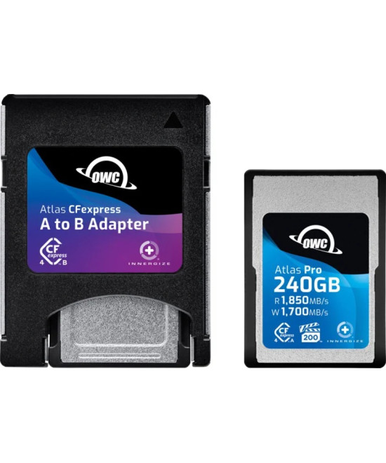 240GB Atlas Pro CFexpress Type A + Adattatore Type B