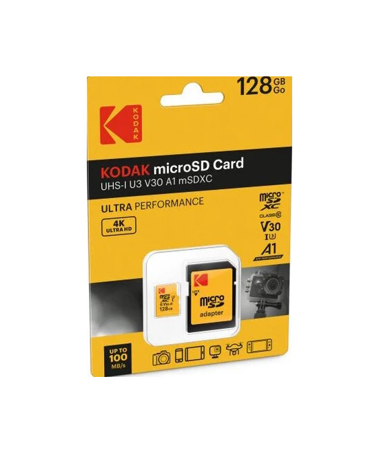 microSD 128GB ULTRA PERFORMANCE Class 10 UHS-1 U3 V30 A1