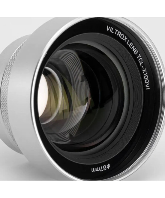TCL-X100VI SILVER TELEPHOTO CONVERSION LENS (45G. 32,3MM) FOR FUJI X100 SERIES