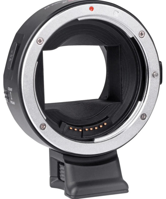 Adattatore Auto Focus Per Ottiche Canon EF/EF-S Su Sony E-Mount Con Display OLED