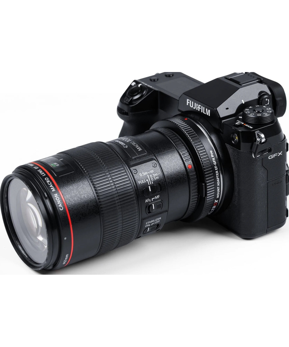 Adattatore AF per Ottiche Canon EF su Fuji GFX