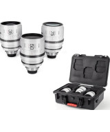 Full frame Anamorphic lens set, Epic series, PL mount, 35mm+50mm+75mm T/2.0 1.33X, con valigia