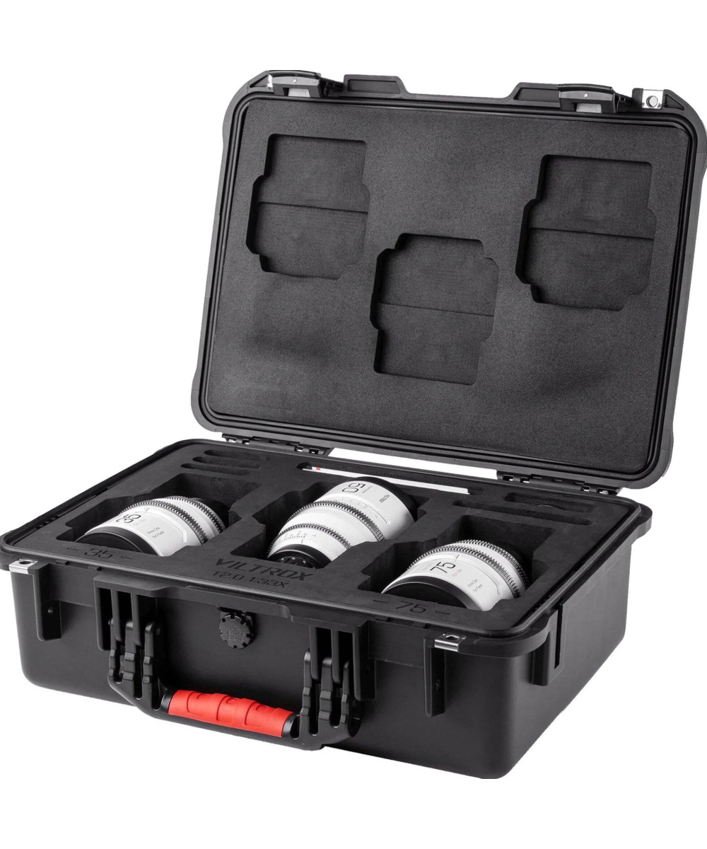 Full frame Anamorphic lens set, Epic series, PL mount, 35mm+50mm+75mm T/2.0 1.33X, con valigia