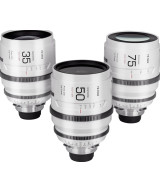 Full frame Anamorphic lens set, Epic series, PL mount, 35mm+50mm+75mm T/2.0 1.33X, con valigia
