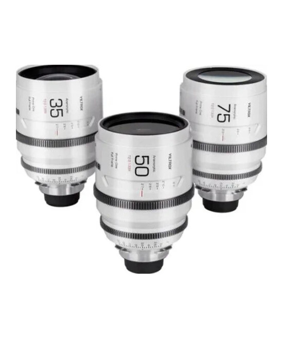 Full Frame Set di Lenti Anamorfiche Epic Series 35+50+75mm Sony E mount T2.0 1.33X, con valigia