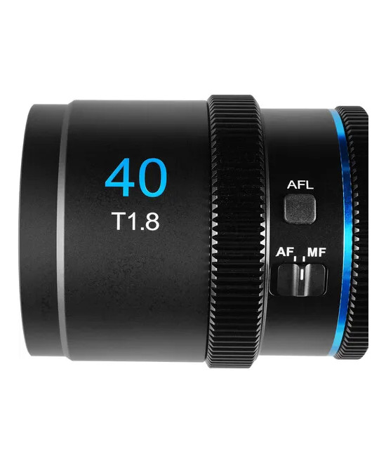 SIRUI OBIETTIVO 40MM T1.8 1.33X S35 AF ANAMORFICH LENS (E MOUNT BLUE FLARE)
