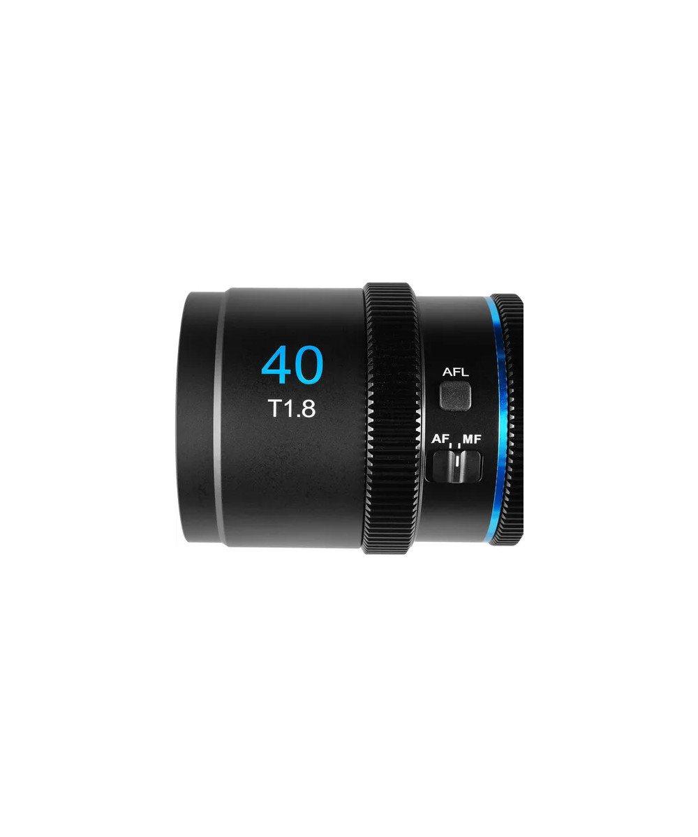 SIRUI OBIETTIVO 40MM T1.8 1.33X S35 AF ANAMORFICH LENS (E MOUNT BLUE FLARE)
