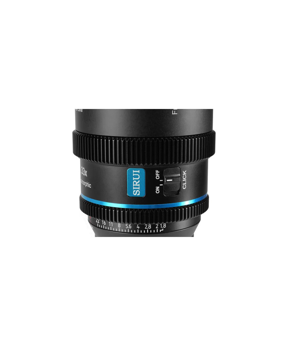 SIRUI OBIETTIVO 40MM T1.8 1.33X S35 AF ANAMORPHIC LENS (E MOUNT NEUTRAL FLARE)