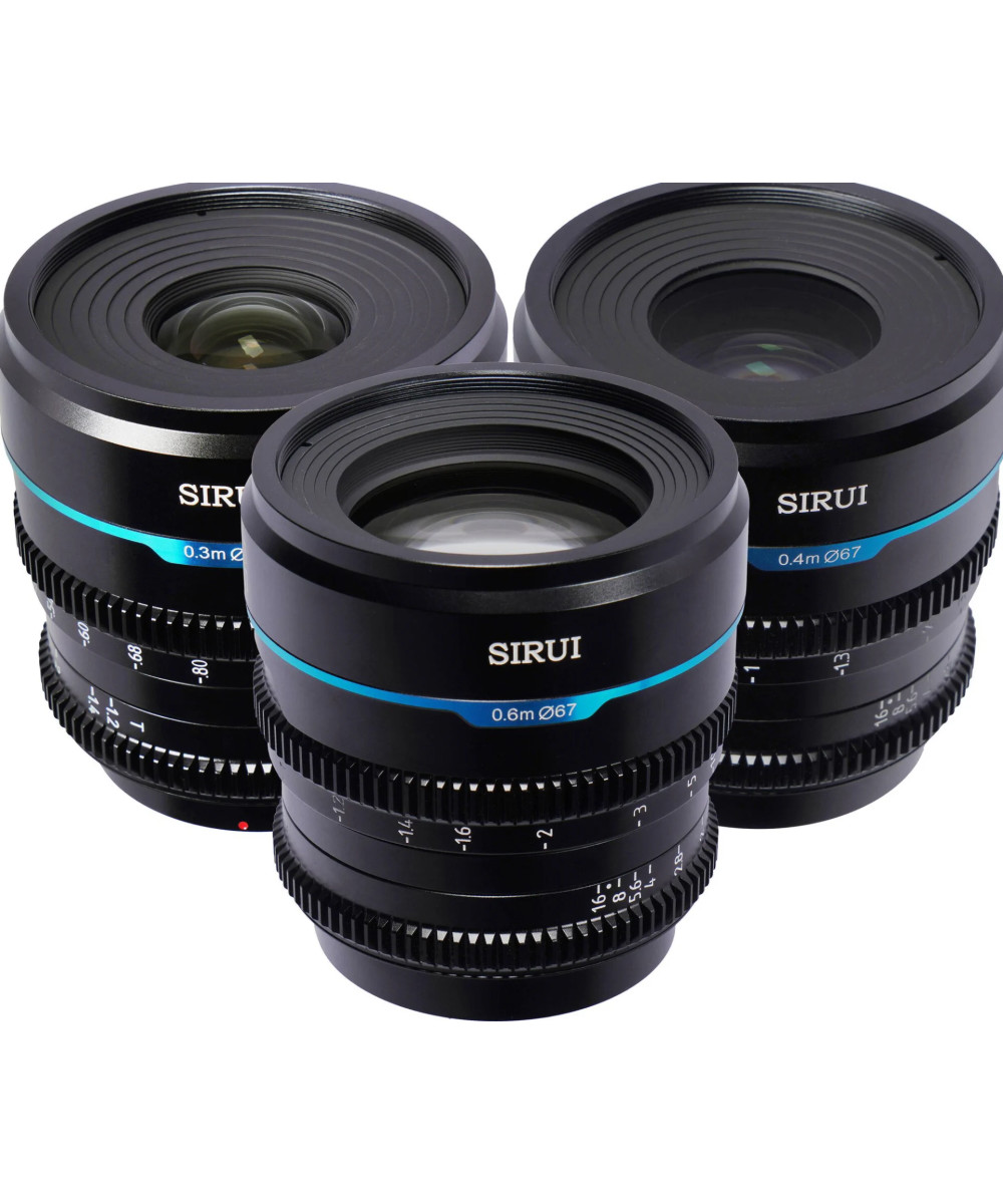 Set Night Walker t/1.2 S35 Cine Micro 4/3 (24mm, 35mm, 55mm) - Nero