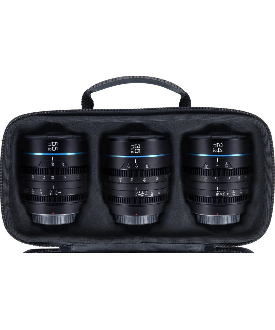 Set Night Walker t/1.2 S35 Cine Micro 4/3 (24mm, 35mm, 55mm) - Nero