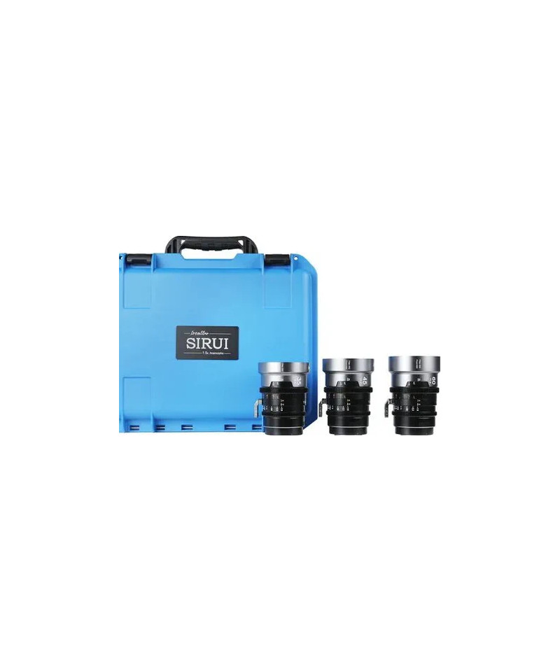 Set IronStar t/1.9 1.5X Anamorphic Full Frame Cine (35mm,45mm,60mm) Blue Flare EF/PL