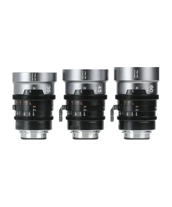 Set IronStar t/1.9 1.5X Anamorphic Full Frame Cine (35mm,45mm,60mm) Blue Flare EF/PL