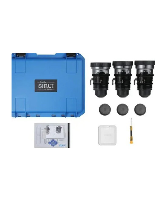 Set IronStar t/1.9 1.5X Anamorphic Full Frame Cine (35mm,45mm,60mm) Blue Flare EF/PL