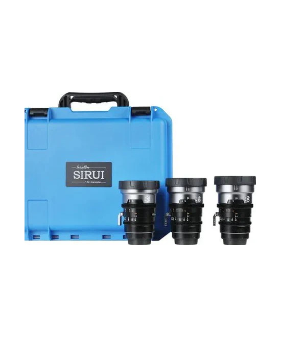Set IronStar t/1.9 1.5X Anamorphic Full Frame Cine (35mm,45mm,60mm) Blue Flare EF/PL