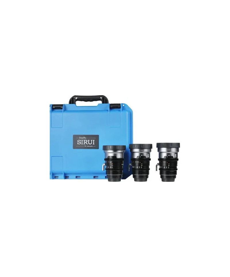 Set IronStar t/1.9 1.5X Anamorphic Full Frame Cine (35mm,45mm,60mm) Blue Flare EF/PL