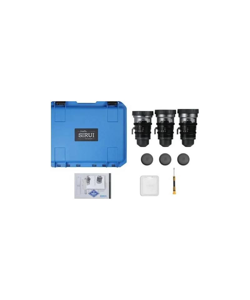 Set IronStar t/1.9 1.5X Anamorphic Full Frame Cine (35mm,45mm,60mm) Neutral Flare EF/PL