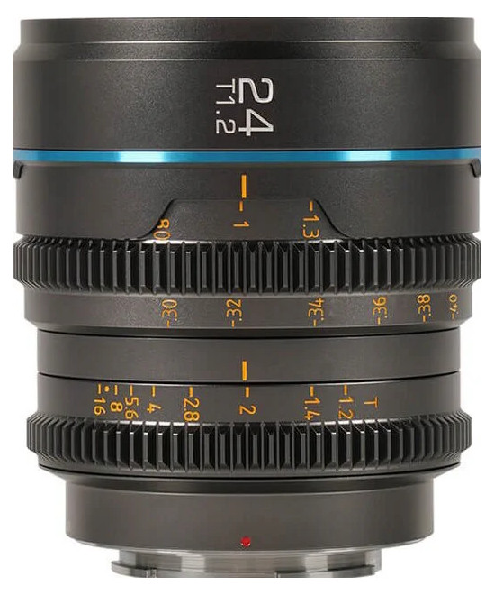 SIRUI NIGHTWALKER SERIES 24MM T1.2 S35 MF CINE LENS M4/3 MOUNT BLACK