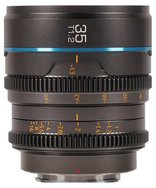 SIRUI NIGHTWALKER SERIES 35MM T1.2 S35 MF CINE LENS M4/3 MOUNT GUN METAL GRAY