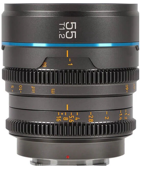 SIRUI NIGHTWALKER SERIES 55MM T1.2 S35 MF CINE LENS X-MOUNT GUN METAL GRAY