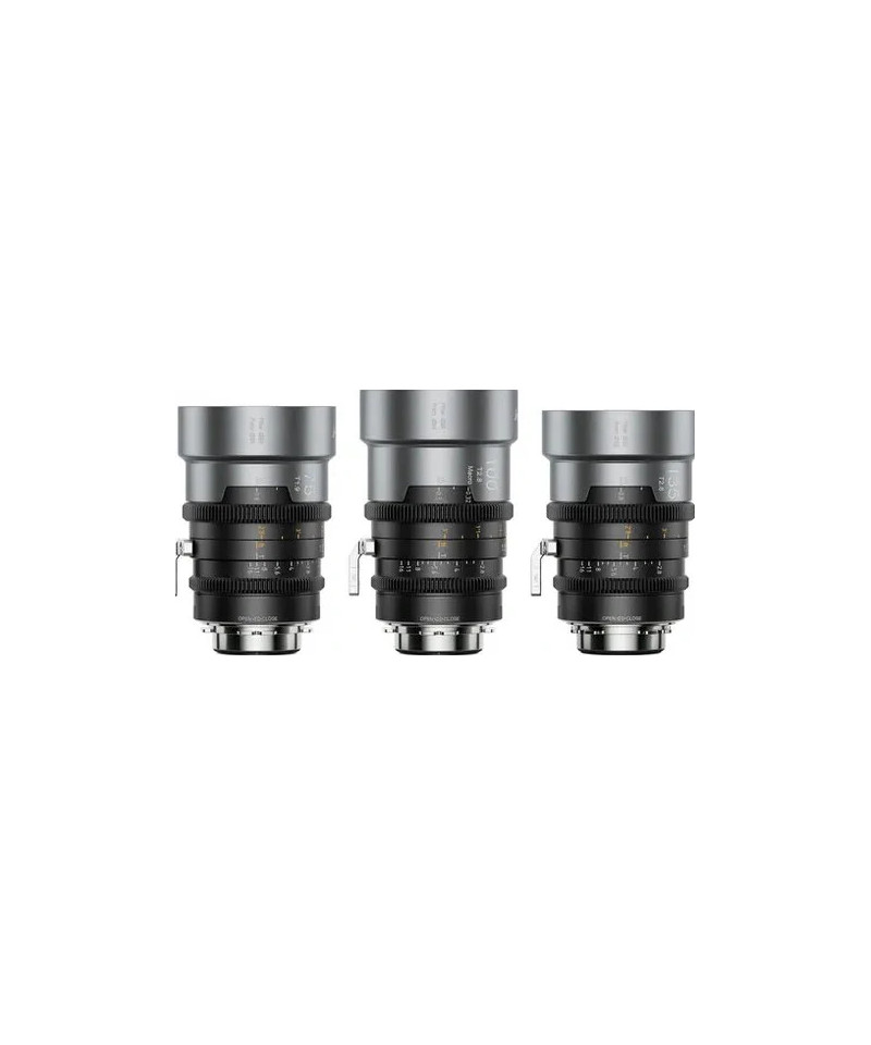 Set IronStar t/1.9 1.5X Anamorphic Full Frame Cine (75mm,100mm,135mm) Neutral Flare EF/PL