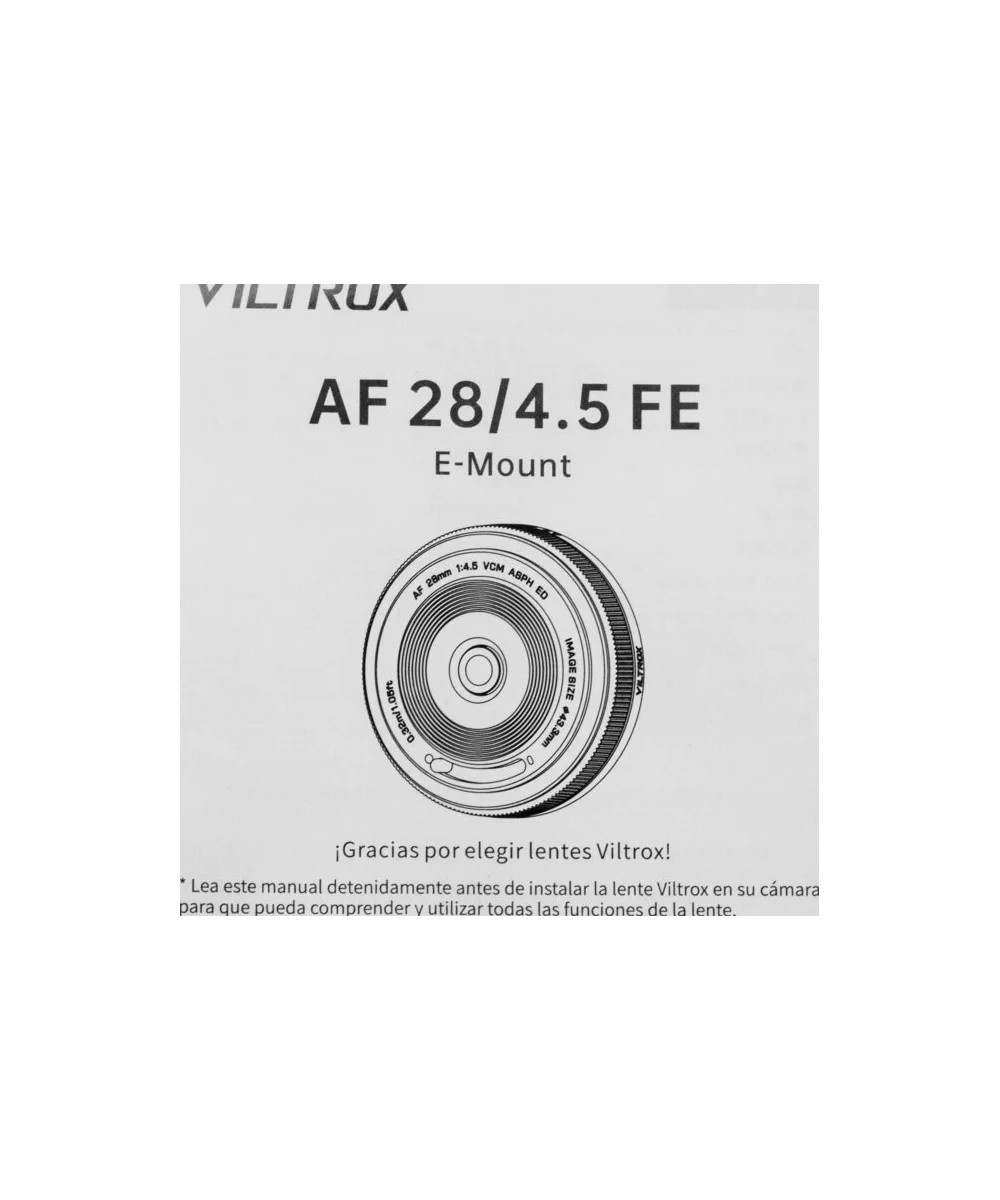 AF 28mm f/4.5 VCM ASPH ED FE Sony e-Mount