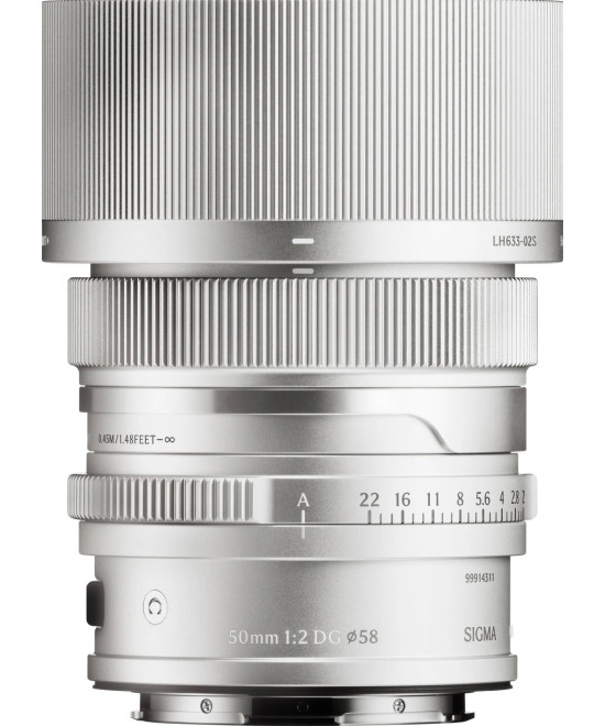 50mm f/2 DG Contemporary L-Mount - Silver i-Series
