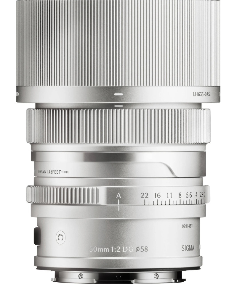 50mm f/2 DG Contemporary L-Mount - Silver i-Series