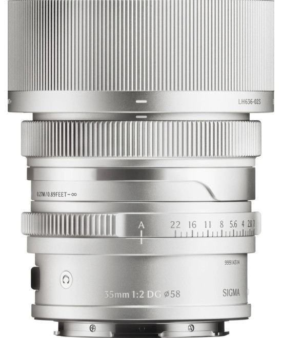 35mm f/2 DG Contemporary L-Mount - Silver i-Series