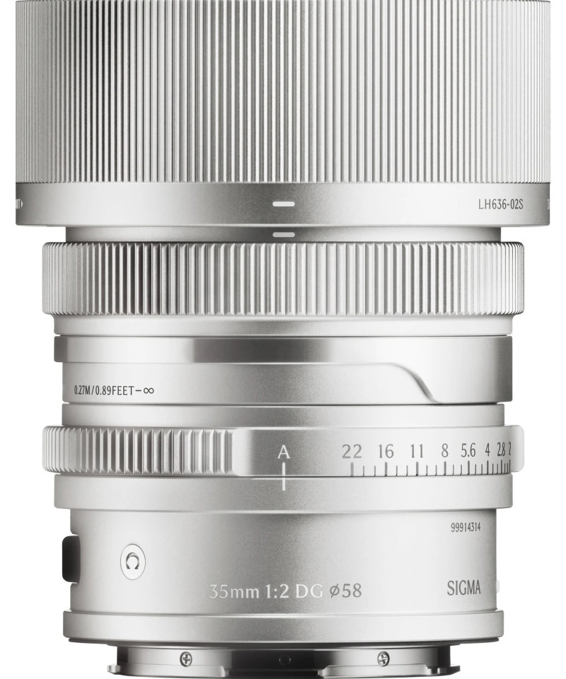 35mm f/2 DG Contemporary L-Mount - Silver i-Series